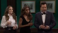 Rachel Dratch reprises the role of Ms. Downer in Saturday Night Live (Image via YouTube/@SNL)